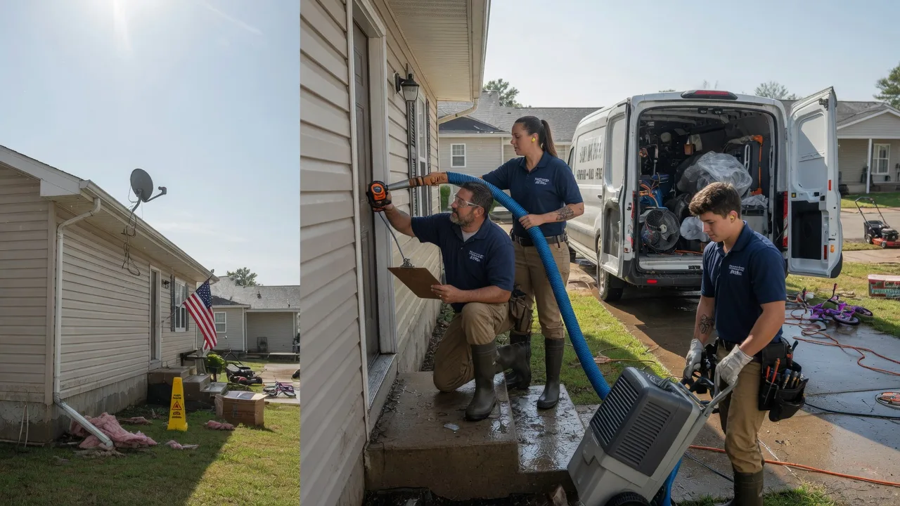 Ceiling Water Damage Restoration in Independence, KS near me